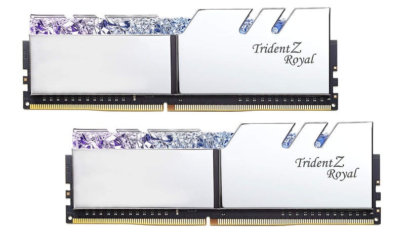 G.Skill G.SKILL Trident Z Royal Series (Intel XMP) DDR4 RAM 64GB (2x32GB) 3600MT/s CL18-22-22-42 1.35V Desktop Computer Memory UDIMM - Silver (F4-3600C18D-64GTRS) - Image 2