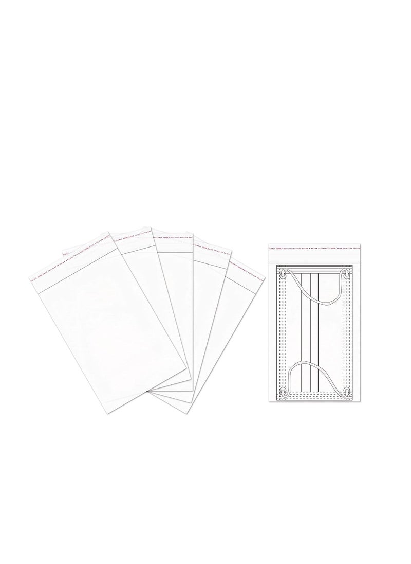 MARKQ - 5 x 7 inches Clear Resealable Plastic Cellophane Bags, [350 Piece] Self-Sealing Cello Poly Bags for Food Storage, Prints, A2 A4 A6 Cards, Bakery, Chocolates, Candles, Soaps and More - Image 1