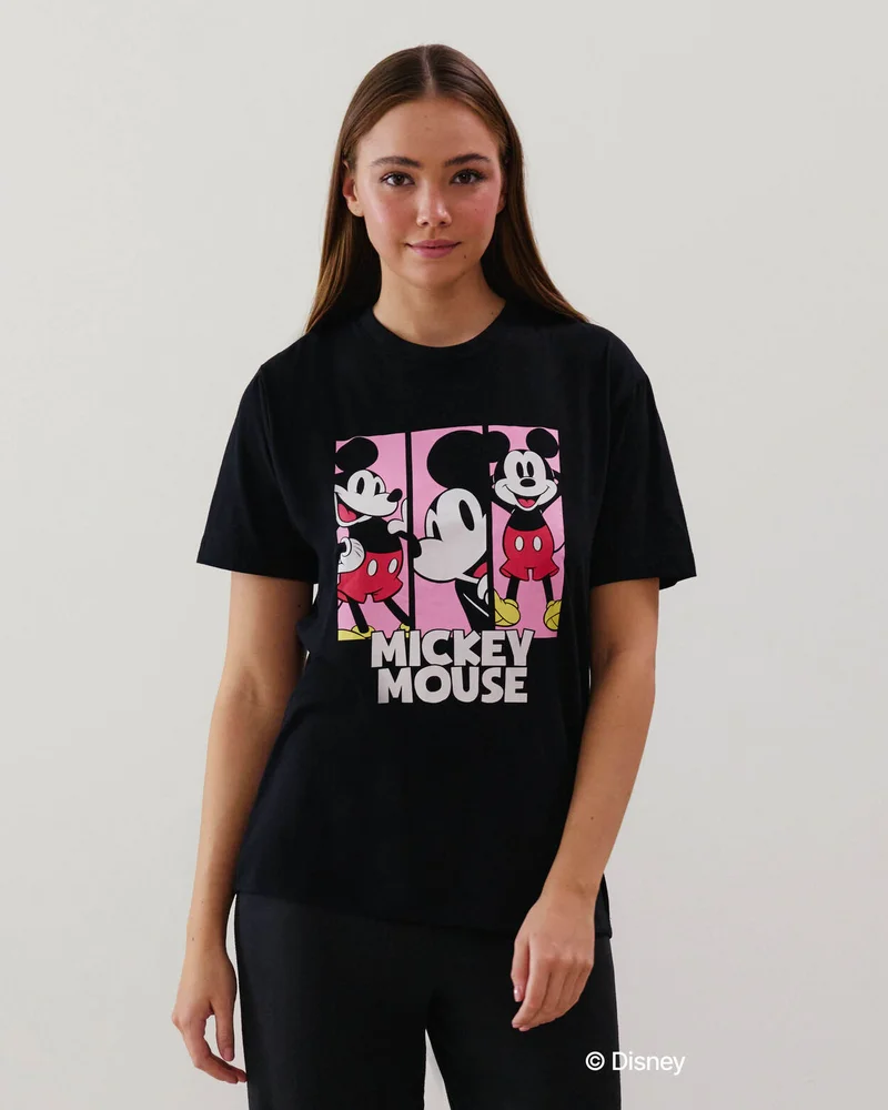 UNDIZ Mickey jersey top - black