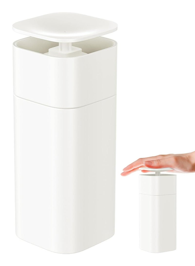 Oasisgalore Soap Shampoo Dispenser for Bathroom，Soap Shampoo Conditioner Makeup Remover Bottle (440ml，White)  - Image 1