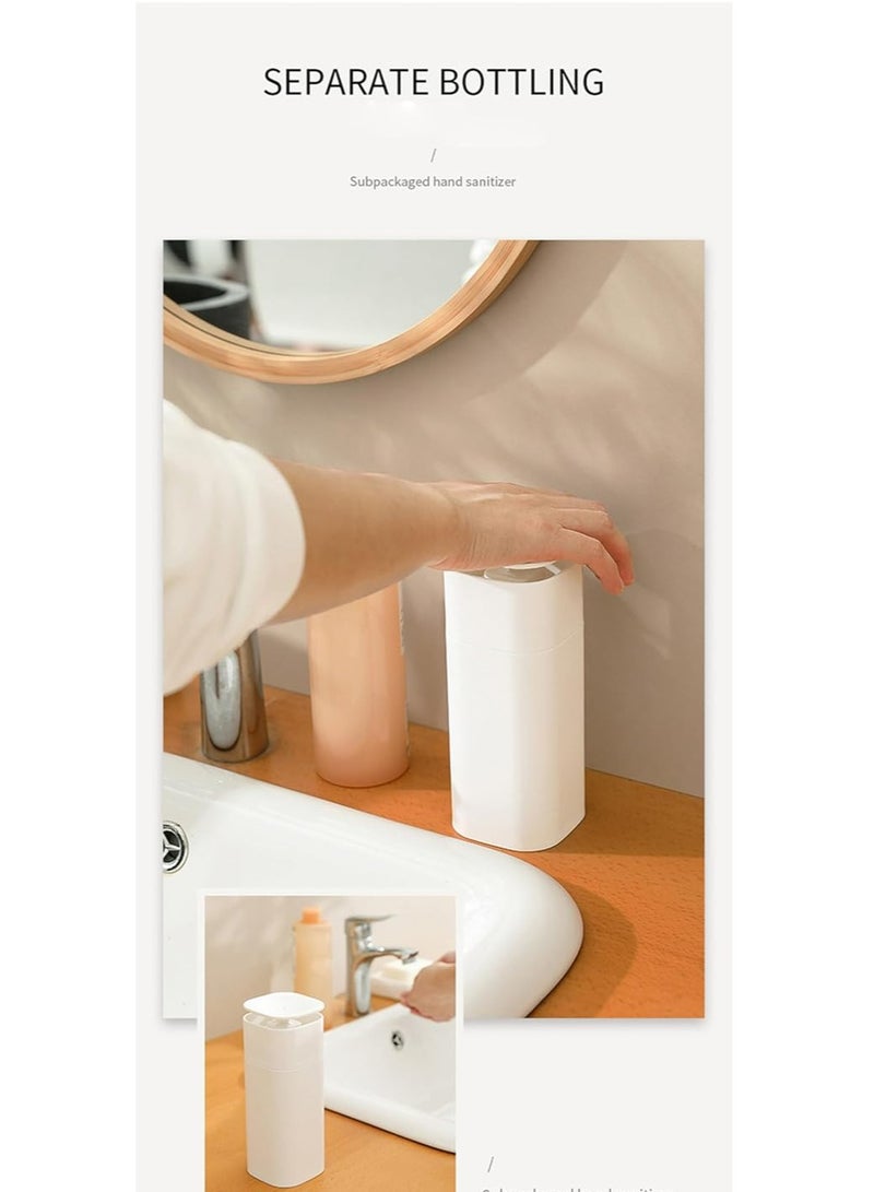 Oasisgalore Soap Shampoo Dispenser for Bathroom，Soap Shampoo Conditioner Makeup Remover Bottle (440ml，White)  - Image 5