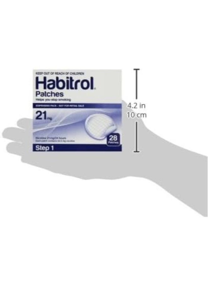 Habitrol Nicotine Transdermal System Patches – 28 Count – Step 1 – 21mg – Stop Smoking Aid – Reduces Cravings & Withdrawal – Nicotine Patch for Smoking Cessation – Quit Smoking Support - Image 2