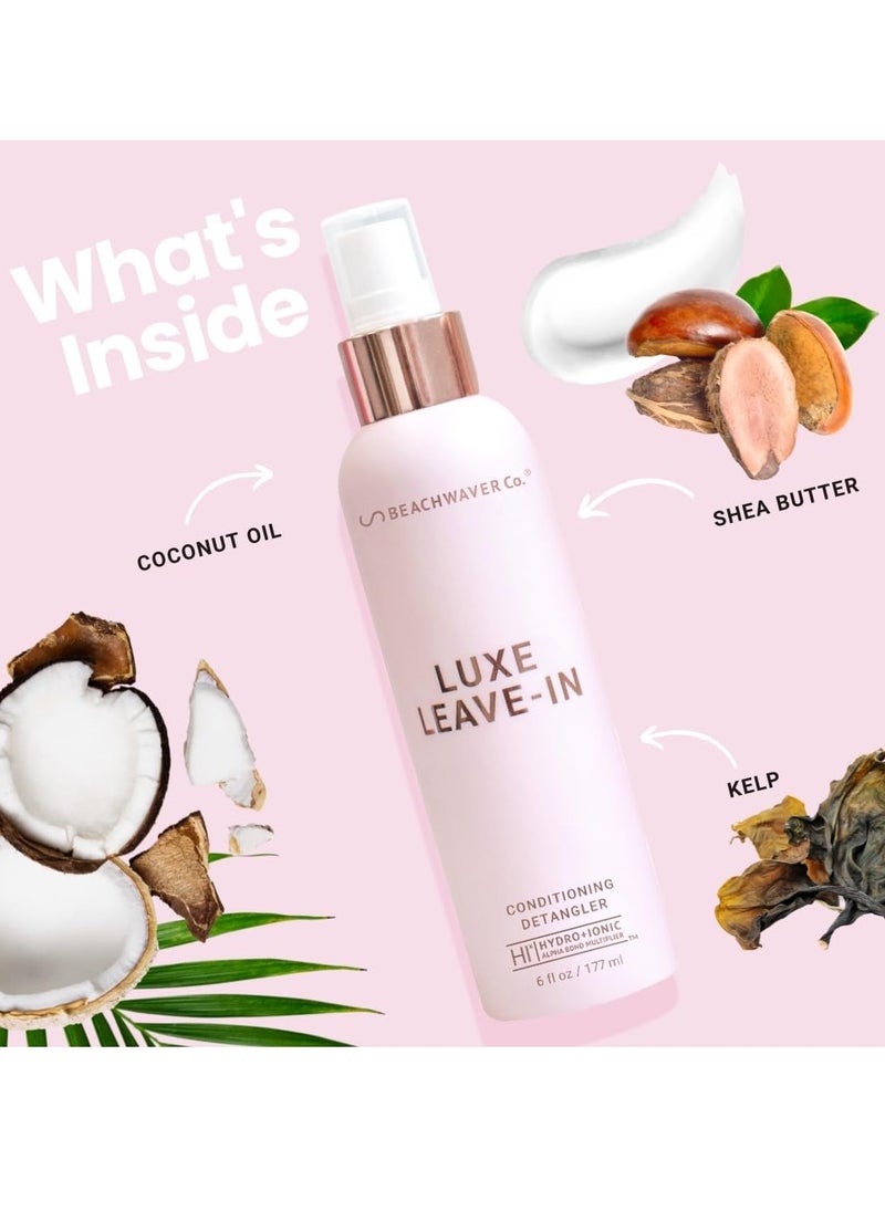 Beachwaver - Beachwaver Luxe Leave-In Conditioning Detangler | 6 Fl Oz - Intense Conditioning & Strengthening Formula - Award-Winning Hair Detangler Spray - Image 1
