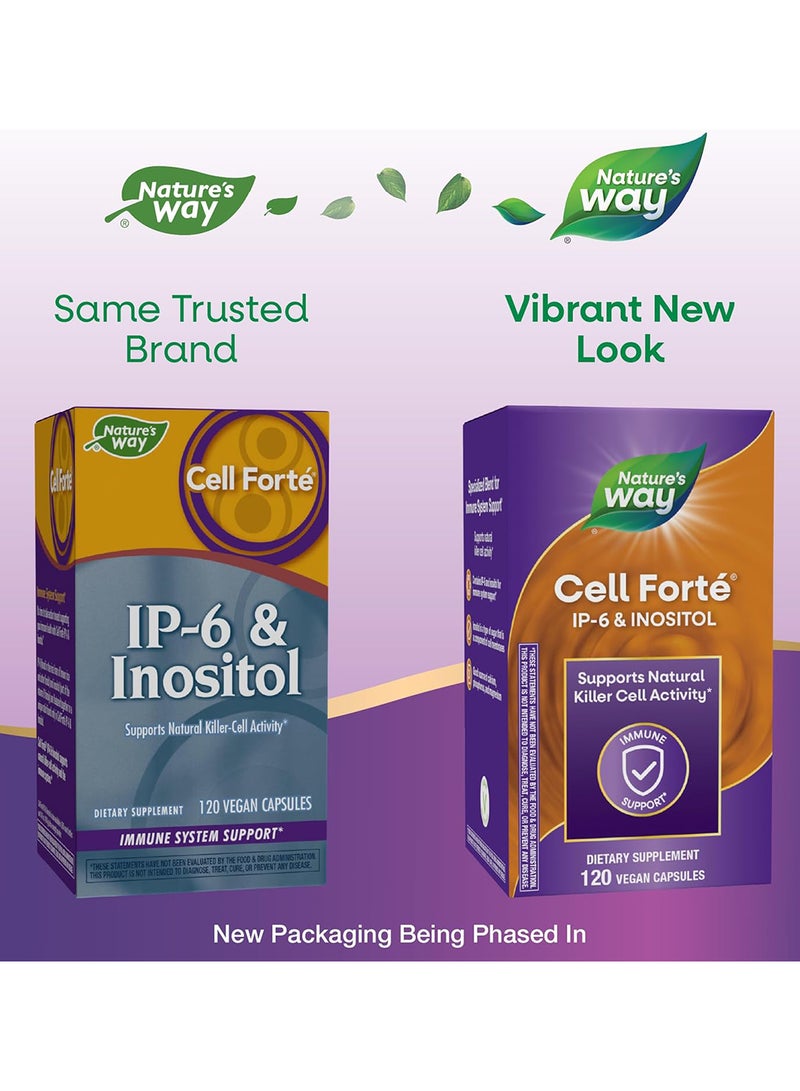 Nature's Way Cell Fort IP-6 & Inositol, 120 Vegan Capsules Packaging May Vary - Image 2
