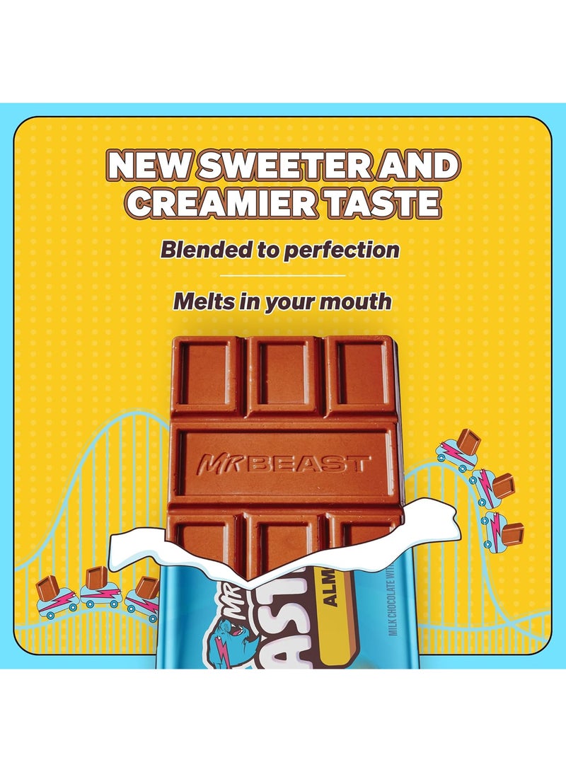 Feastables Mr Beast Almond Chocolate Bar - Image 4