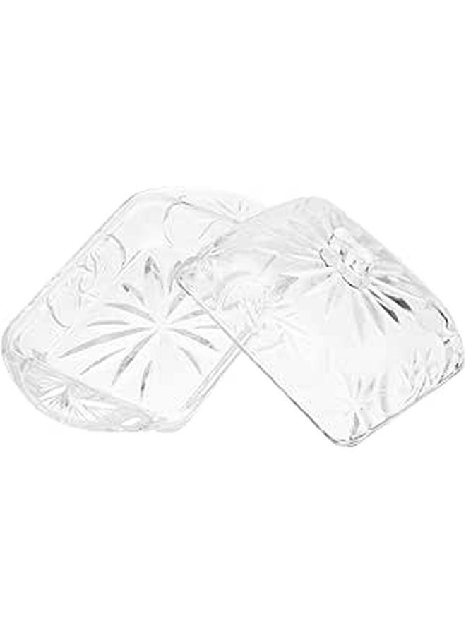 Glass Butter Box with Airtight Lid Cheese Container for Snacks and Desserts Kitchen Storage - Image 1