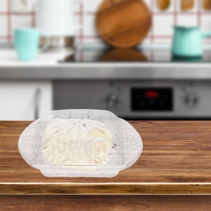 Glass Butter Box with Airtight Lid Cheese Container for Snacks and Desserts Kitchen Storage - Image 4