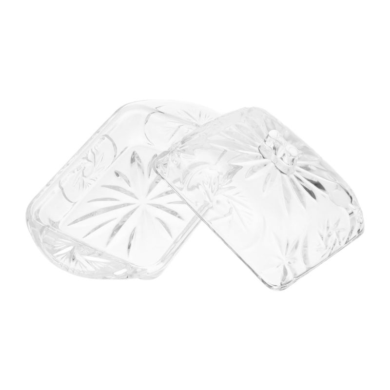 Glass Butter Box with Airtight Lid Cheese Container for Snacks and Desserts Kitchen Storage - Image 2