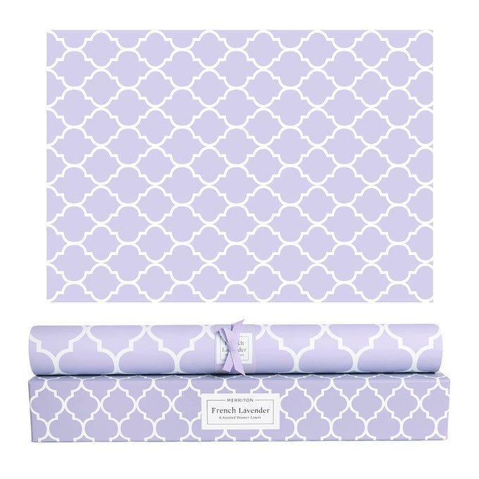 SCENTED DRAWER LINERS FOR DRESSER FRAGRANT PAPER LINER FOR DRAWERS CABINET SHELF LINEN CLOSET AND KITCHEN SCENT LINERS NON ADHESIVE FRENCH LAVENDER