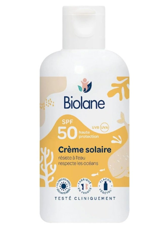 Biolane SPF50 Sunscreen Cream For 0+ Baby High Sun Protection - 125ml - Image 1