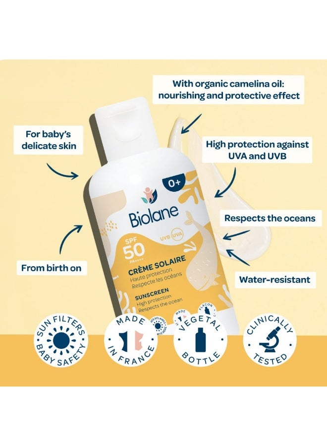 Biolane SPF50 Sunscreen Cream For 0+ Baby High Sun Protection - 125ml - Image 2
