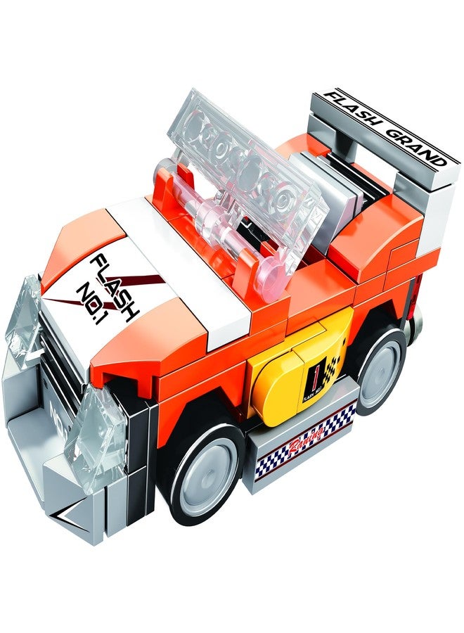 ThinkerPlace STEM F1 Racing Car Building Blocks Set (98 Pcs) | DIY Formula Car Toy for Kids 6+ Years (Boys & Girls) | Pull Back Racing Toy | Creativity & Engineering Skills Development | Orange Color - Image 3