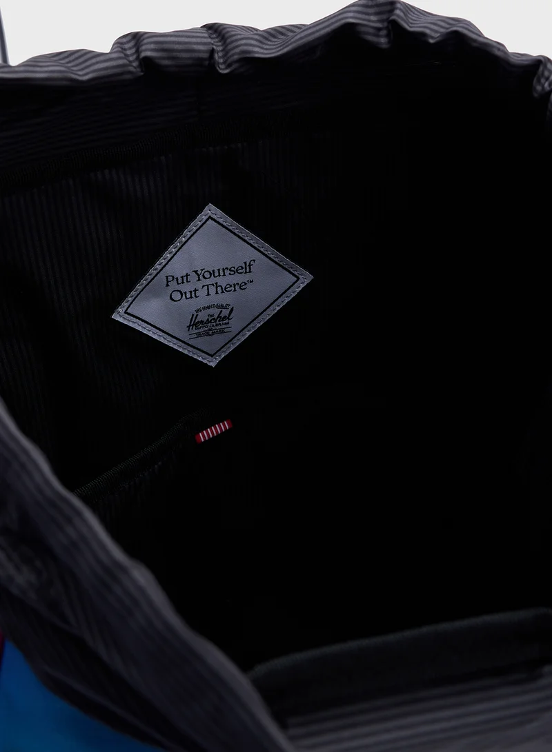Herschel Flap Over Logo Detailed Backpack