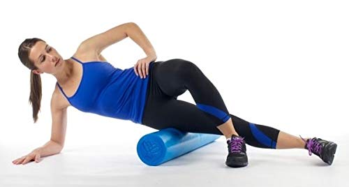Inditradition High-Density Round Form Roller | for Massage, Stretching, Fitness, Yoga and Pilates (Blue) - 24 Inches (60 CM) - Image 5