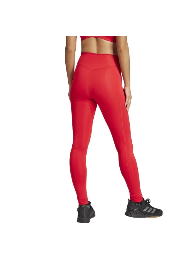 اديداس adidas OPT ST HR 1/1 L Red Training TIGHTS for Women - 2XSS