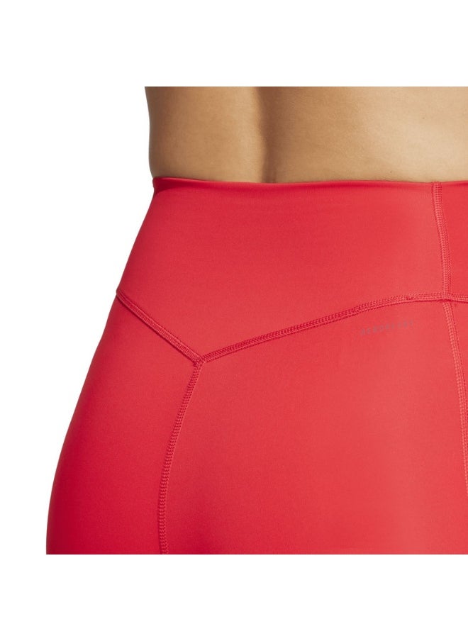 Adidas adidas OPT ST HR 1/1 L Red Training TIGHTS for Women - 2XSS  - Image 4