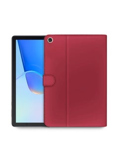 OMAKER High Quality Leather Smart Flip Case Cover With Magnetic Stand For Huawei MatePad SE 2022 10.4 Inch Red  - Image 1