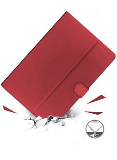 OMAKER High Quality Leather Smart Flip Case Cover With Magnetic Stand For Huawei MatePad SE 2022 10.4 Inch Red  - Image 5