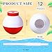 FillTouch 12 Set Fishing Bobbers Cups with Straws and Lids 10 oz Fun Fishing Birthday Party Decorations Red and White Plastic Cups for Kids Fishermen Pool Party Decorations - Image 4