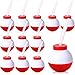 FillTouch 12 Set Fishing Bobbers Cups with Straws and Lids 10 oz Fun Fishing Birthday Party Decorations Red and White Plastic Cups for Kids Fishermen Pool Party Decorations - Image 2