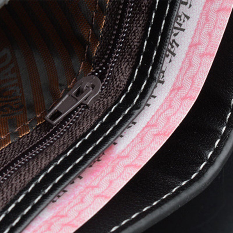 Multifunctional Wallet Billfold Leather Purse Zippered Purse Holder Fashion Multi Pocket Wallet - Image 2
