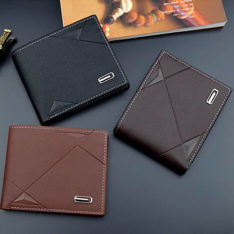 Multifunctional Wallet Billfold Leather Purse Zippered Purse Holder Fashion Multi Pocket Wallet - Image 3