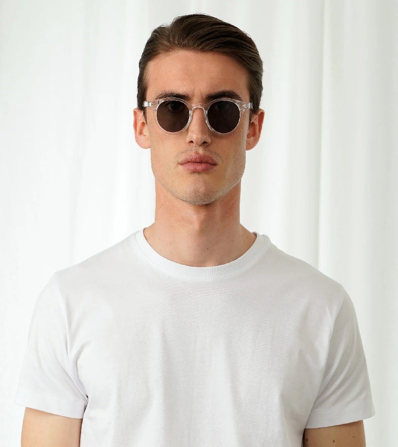  اكسبليست باوتس نظارات شمسية أنيقة للجنسين من جيمس كلير بتدرج رمادي - Image 3