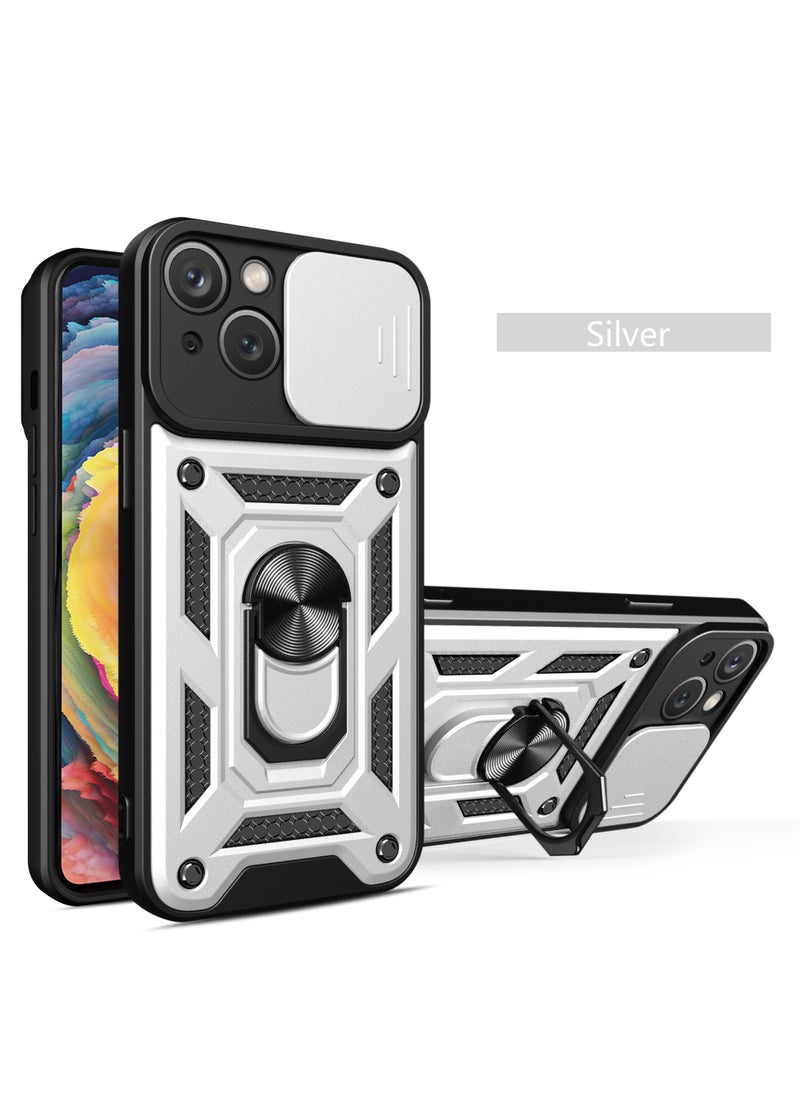 Generic - Protective Case Cover For Apple iphone 14 Plus Silver - Image 1