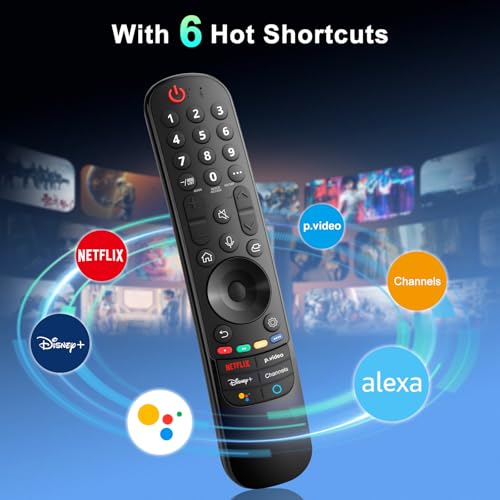 Angrox Magic Remote for LG-Smart-TV-Remote-Control-Replacement with Pointer and Voice Function,Compatible with LG 2021/2022/2023/2024 UHD OLED QNED NanoCell 4K 8K Smart TV - Image 4