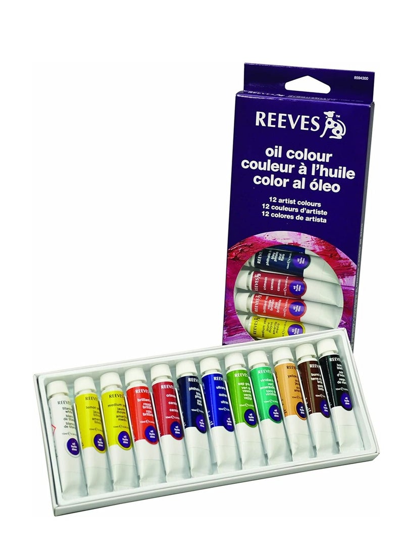 Reeves Oil Color 12 Tube10ml - Image 2