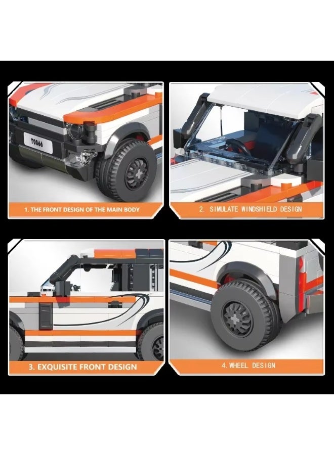 LAND TRAVELLER 90P400 Off-Road SUV Car Building Blocks Set, 1:35 Scale Plastic Model DIY Educational Toy - Image 2