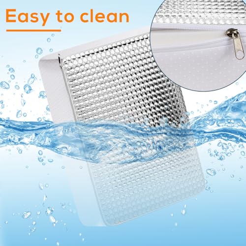 YUNVI RV Skylight Insulator 14x22x2.8,RV Vent Cover and Skylight Shade,Waterproof RV Vent Insulator Sunroof Pillow for Inside Camper Shower - Image 5