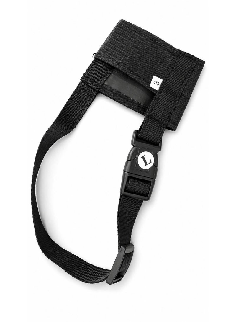Nunbell Dog Muzzle, Size Large, Black, Weight 5-9kg Size 3 - Image 1