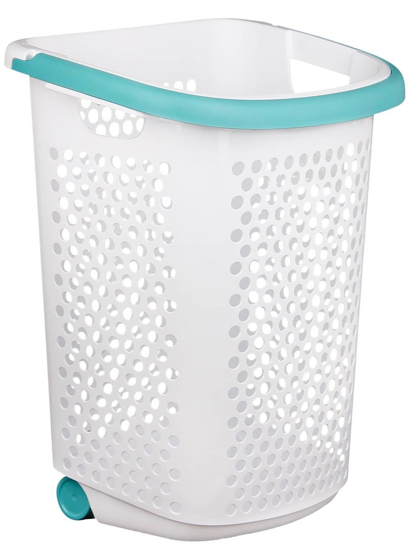 Polypropylene Rolling Hamper 60 L 50 x 38 x 62 cm - Image 1