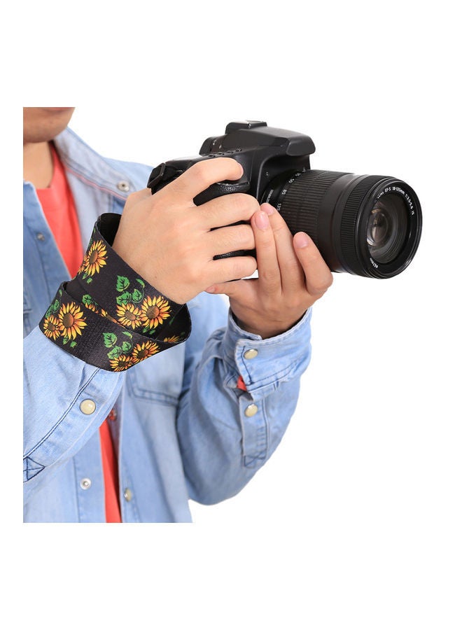 نيبمينينت حزام كتف ورقبة بتصميم كلاسيكي عرقي مُصمم على شكل زهرة دوار الشمس متعدد الألوان - Image 4