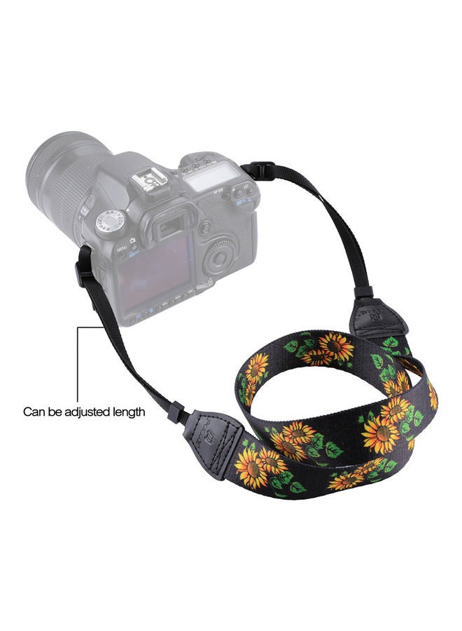 نيبمينينت حزام كتف ورقبة بتصميم كلاسيكي عرقي مُصمم على شكل زهرة دوار الشمس متعدد الألوان - Image 3