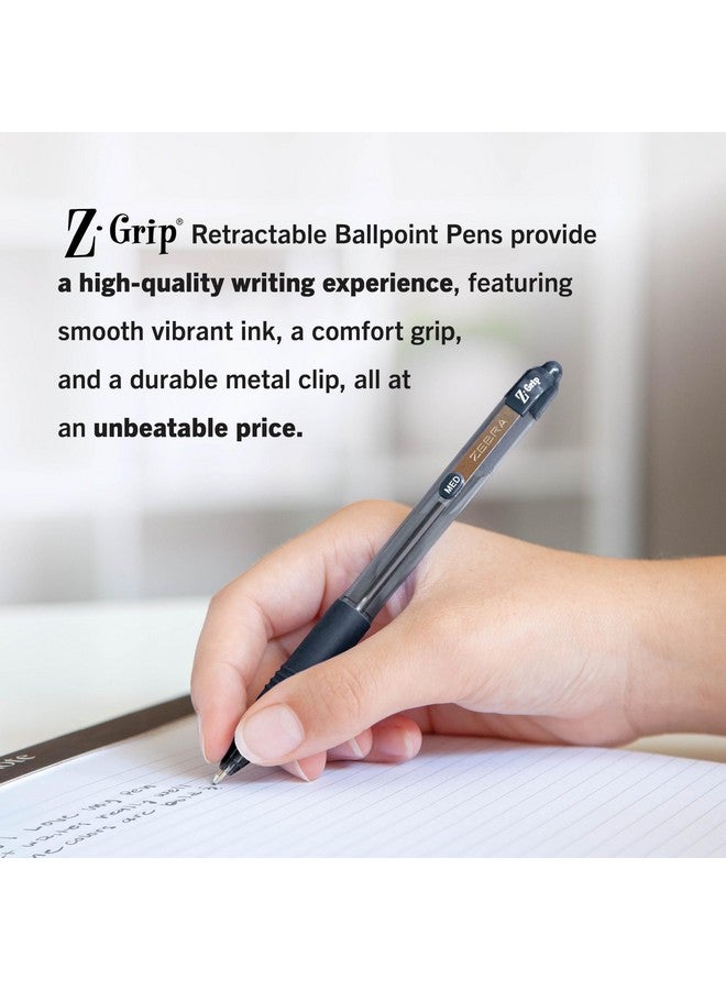 Zebra Pen Z-Grip Retractable Ballpoint Pen, Medium Point, 1.0mm, Assorted Business Colors, 24 Pack (Packaging may vary) - Image 5