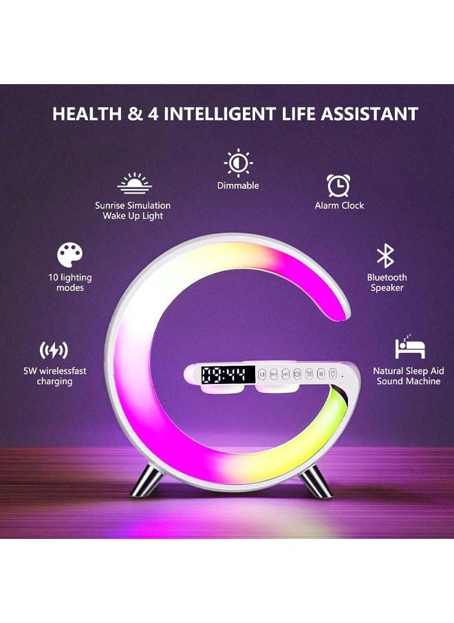 Cady One 3-in-1 Lighting Lamp with a Speaker and a Multi-Colored Wireless charger  - Image 2