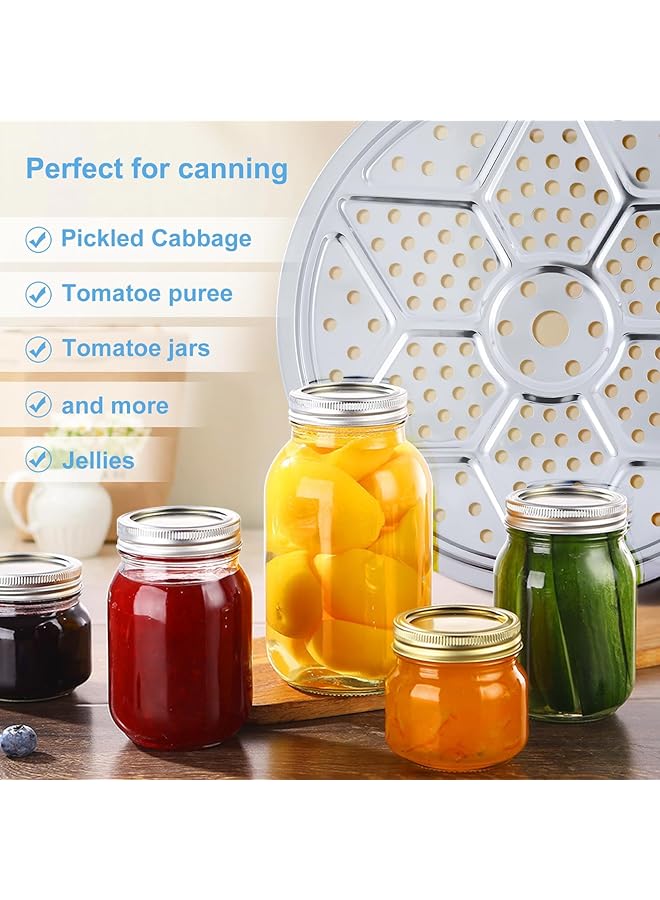 NALACAL رف تعليب الضغط، رفوف تعليب من الفولاذ المقاوم للصدأ مقاس 11 بوصة للطهي، متوافق مع بريستو وأول أمريكان والمزيد (قطعتان) - Image 3