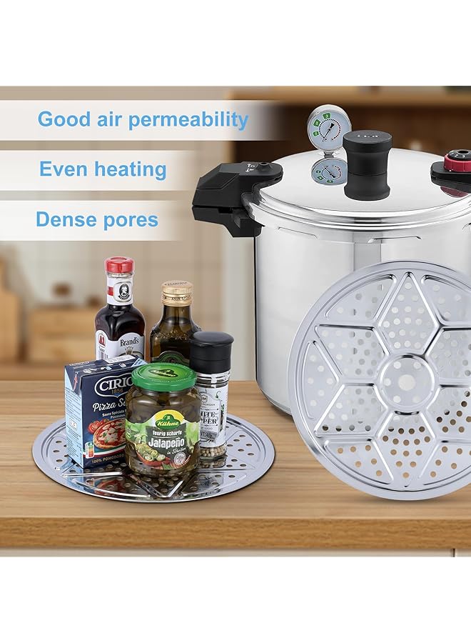 NALACAL رف تعليب الضغط، رفوف تعليب من الفولاذ المقاوم للصدأ مقاس 11 بوصة للطهي، متوافق مع بريستو وأول أمريكان والمزيد (قطعتان) - Image 4