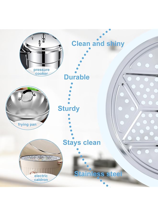 NALACAL رف تعليب الضغط، رفوف تعليب من الفولاذ المقاوم للصدأ مقاس 11 بوصة للطهي، متوافق مع بريستو وأول أمريكان والمزيد (قطعتان) - Image 2