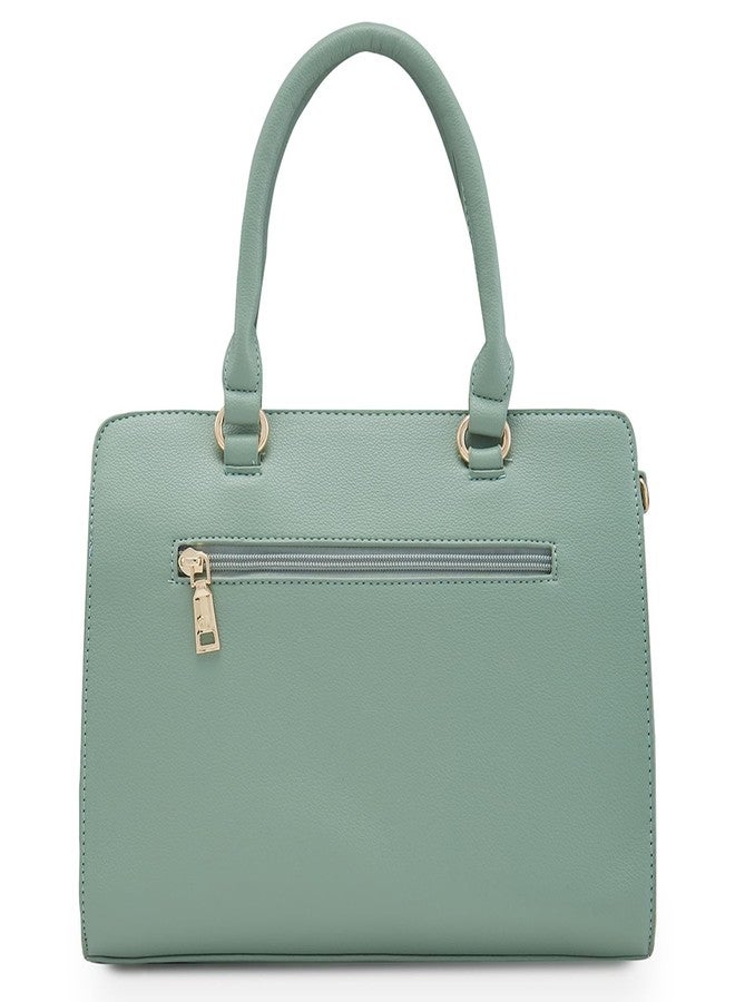 Caprese Jackie Satchel for Women (Medium, Green) - Image 2