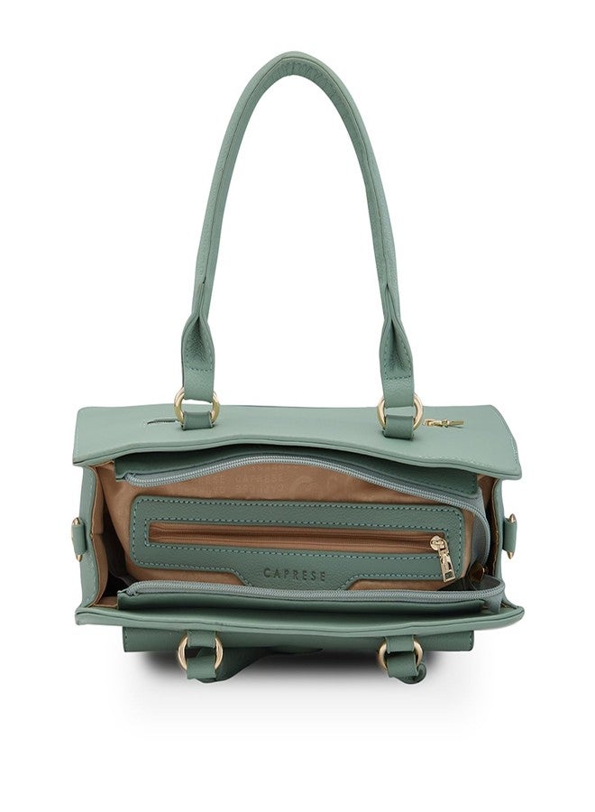 Caprese Jackie Satchel for Women (Medium, Green) - Image 4