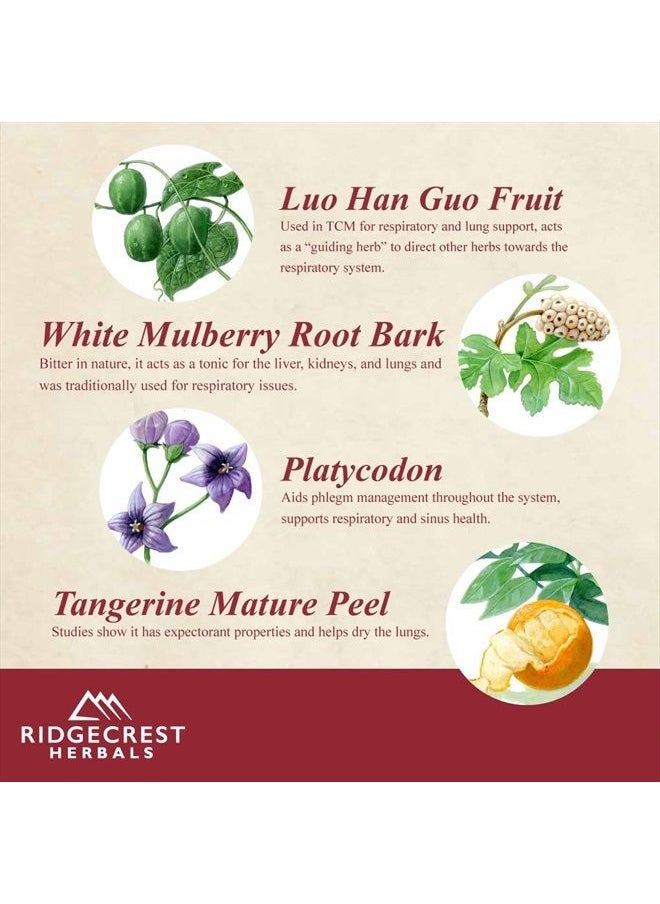 Ridgecrest Herbals - Ridgecrest Herbals ClearLungs, Chinese Herbal Formula, 120 Vegan Capsules - Image 1