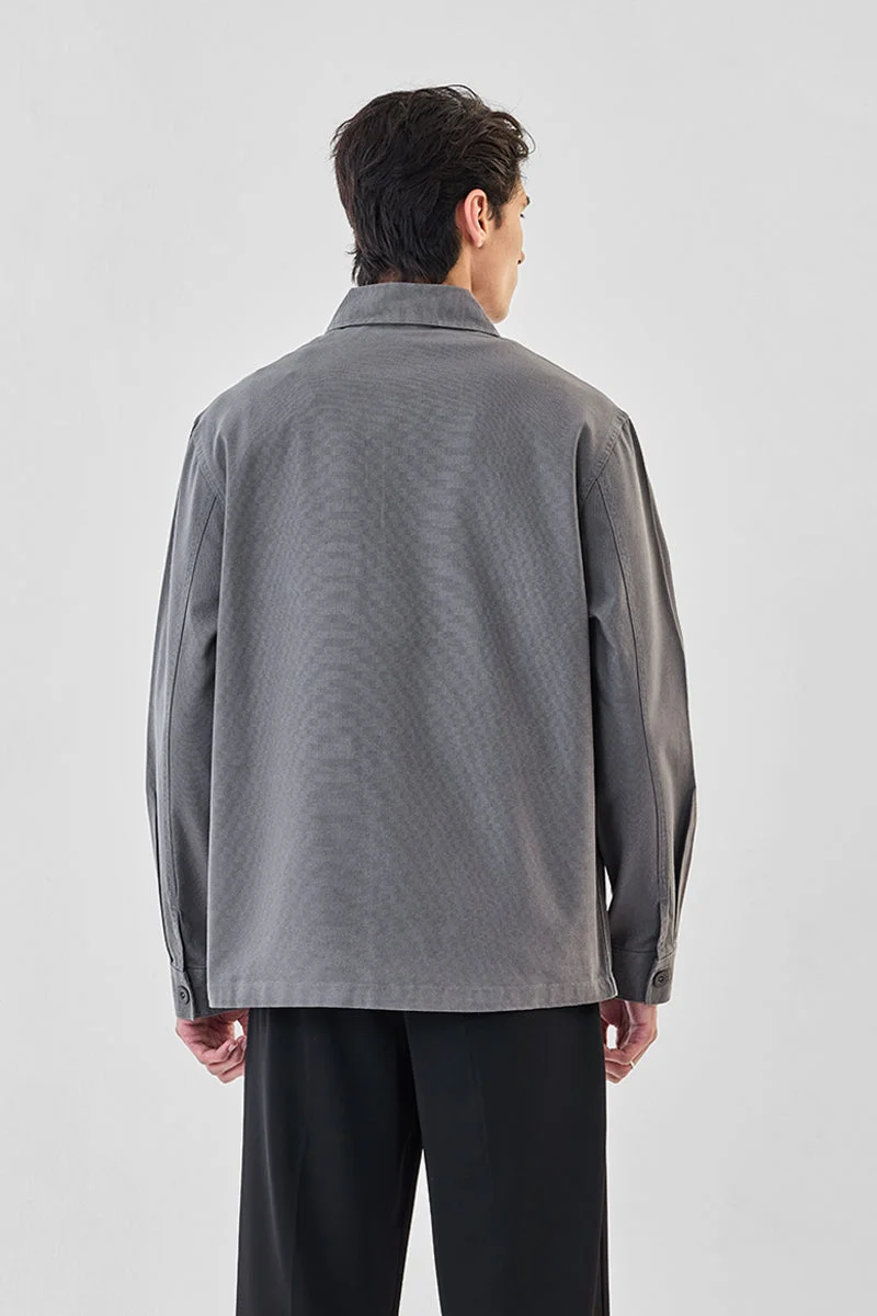 SNITCH جاكيت شيرت كبير بجيوب مزدوجة