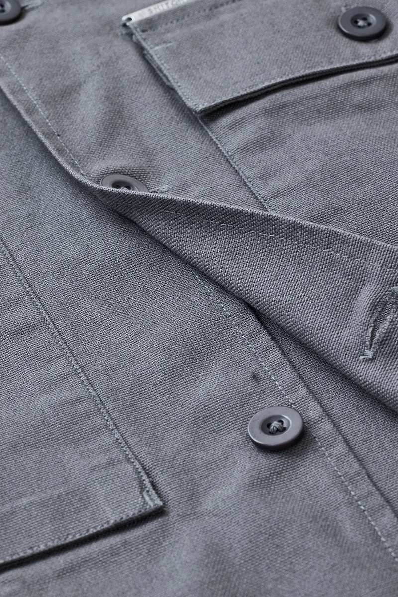 SNITCH جاكيت شيرت كبير بجيوب مزدوجة