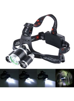 LED Headlamp High Power Bright Headlight , 3 CREE T6 with Charger, NO Including Batteries