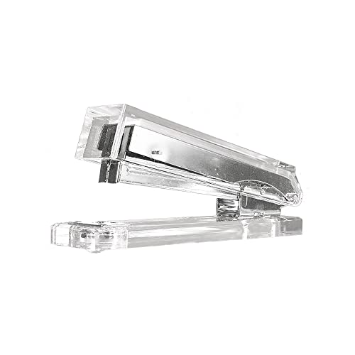 Kantek Clear Acrylic Desk Stapler, Large Capacity Holds a Full Strip of Standard Staples, 1.4" x 6" x 2.3", Non-Skid Feet, Office Organizer, Desk Accessory - Image 1