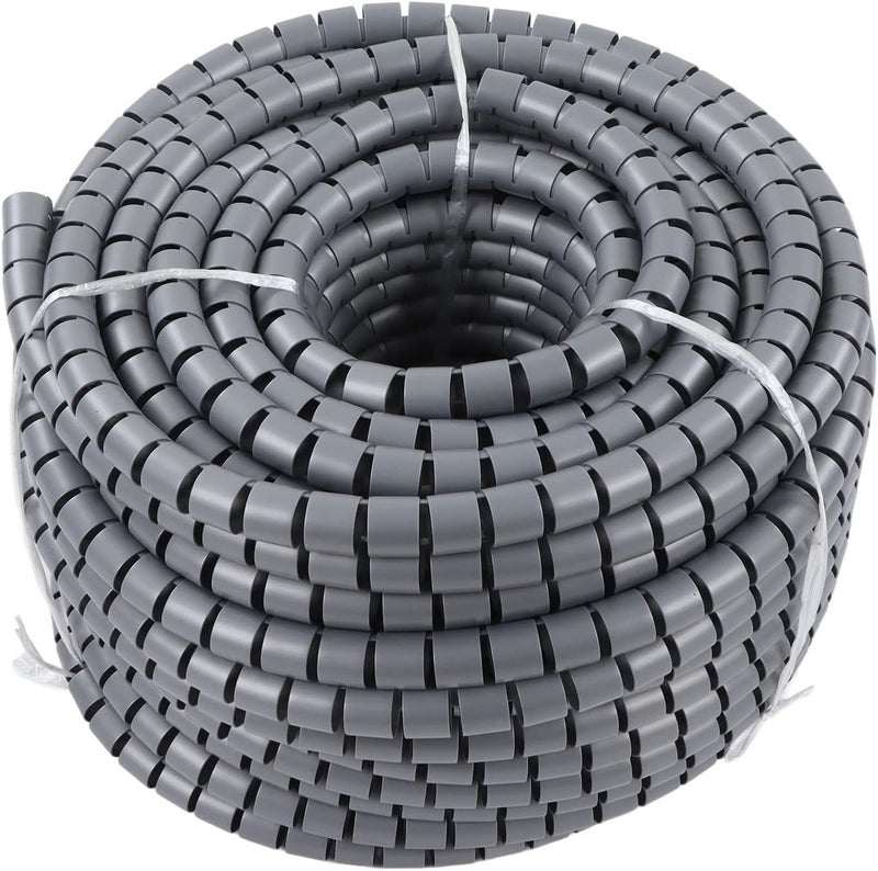Acouto Spiral Cable W PE Cord Sleeve or for Appliances - 50m Ible Wire Winding Tube, 22mm Diameter for Imal Organization (Dia 42mm 20m) - Image 1