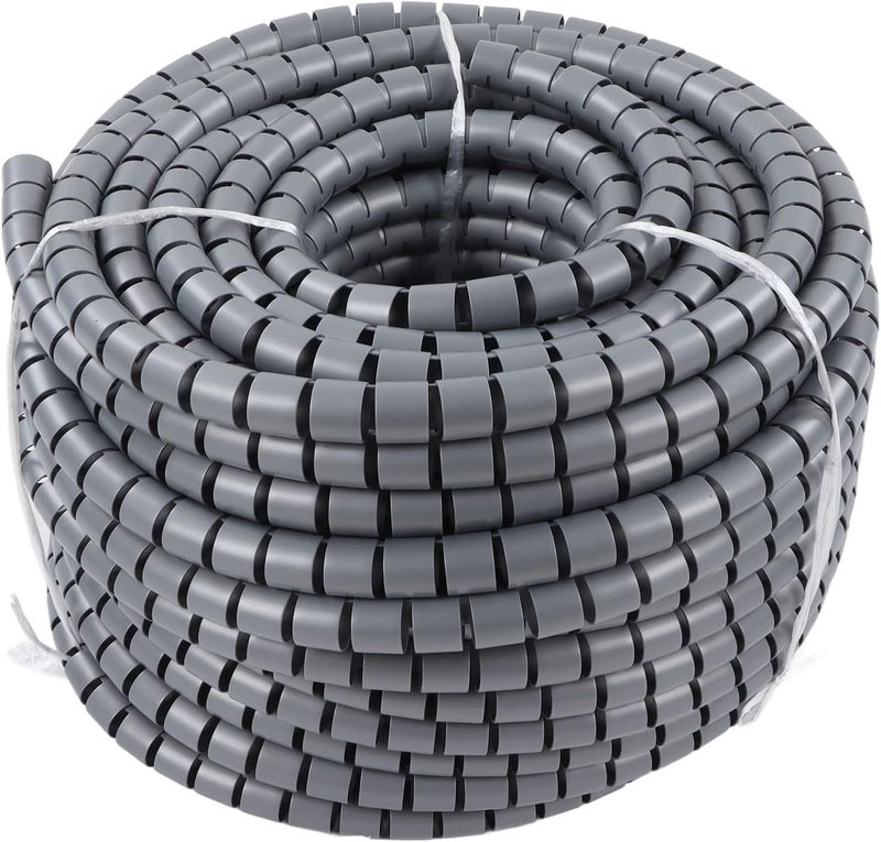 Acouto Spiral Cable W PE Cord Sleeve or for Appliances - 50m Ible Wire Winding Tube, 22mm Diameter for Imal Organization (Dia 42mm 20m) - Image 2